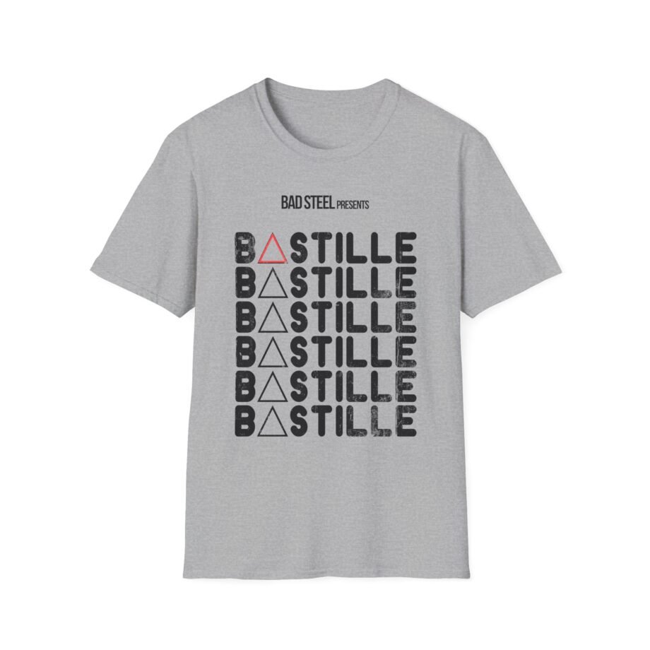 Bastille X Repeat Logo Unisex Softstyle T-Shirt