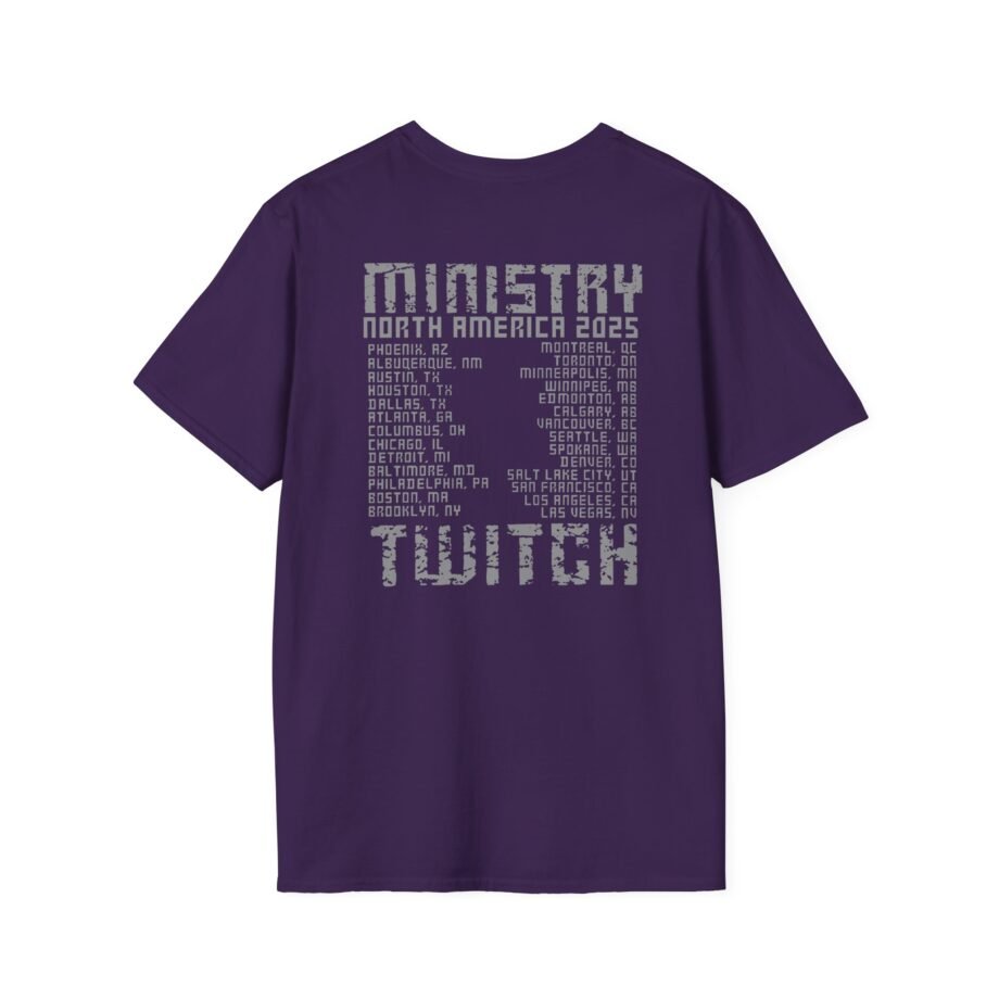 Ministry Twitch 2025 Tour Unisex Softstyle T-Shirt
