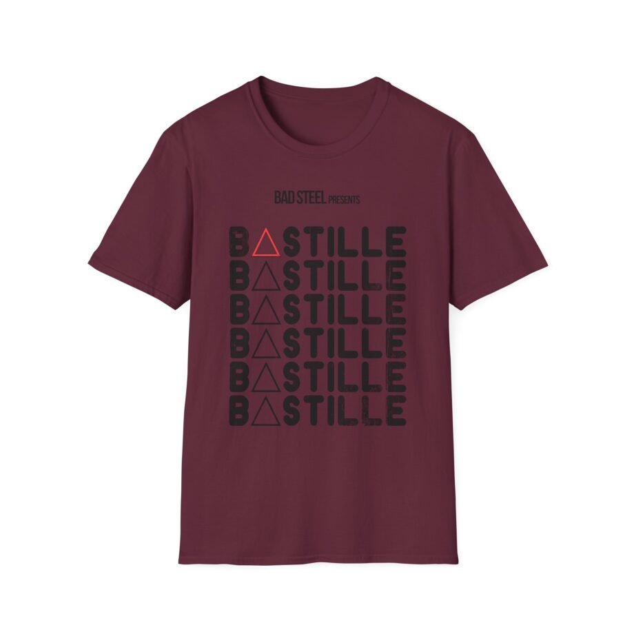Bastille X Repeat Logo Unisex Softstyle T-Shirt