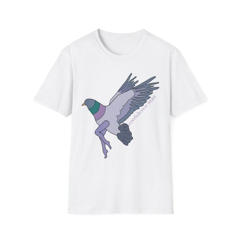 Confidence Man Pigeon Unisex Softstyle T-Shirt