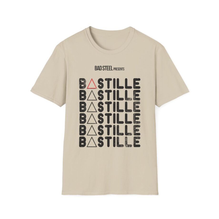 Bastille X Repeat Logo Unisex Softstyle T-Shirt