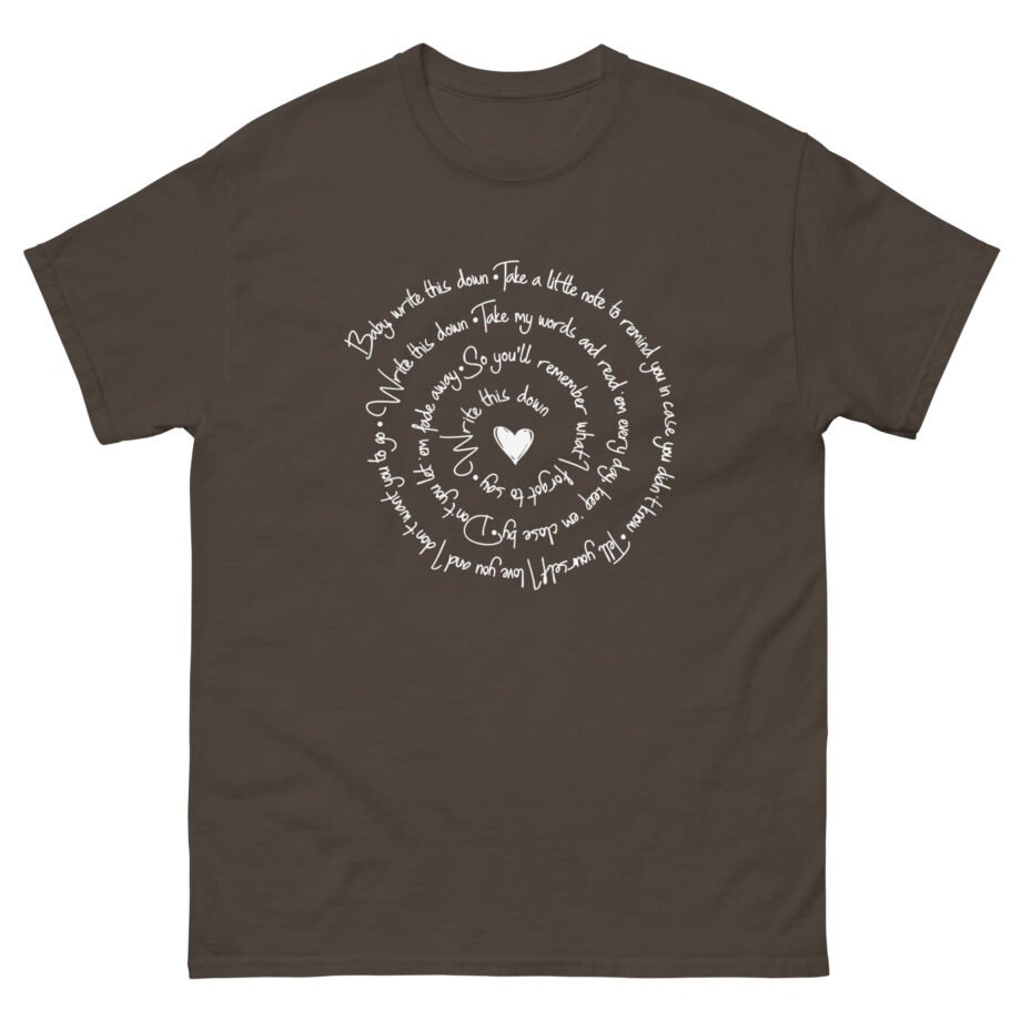 George Strait Wine Write This Down Unisex classic tee