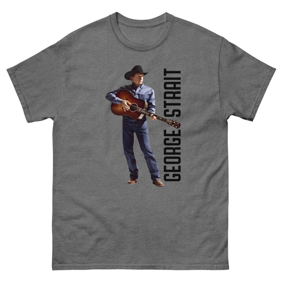 George Strait Heather Denim Silhouette Unisex classic tee