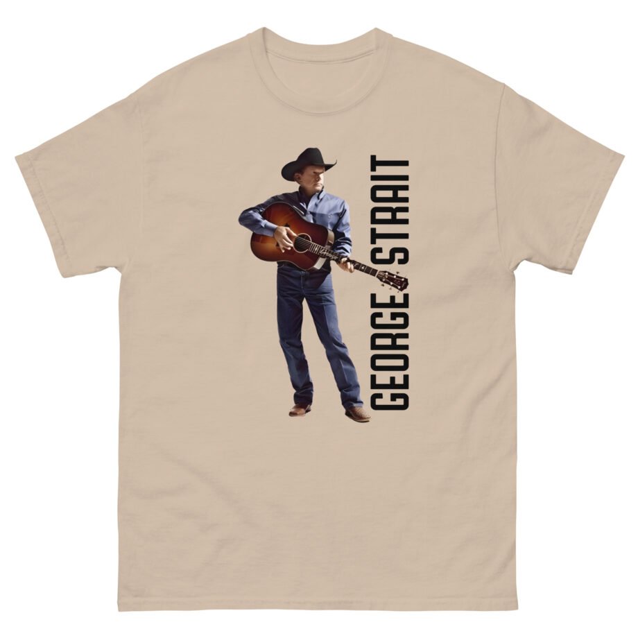 George Strait Heather Denim Silhouette Unisex classic tee