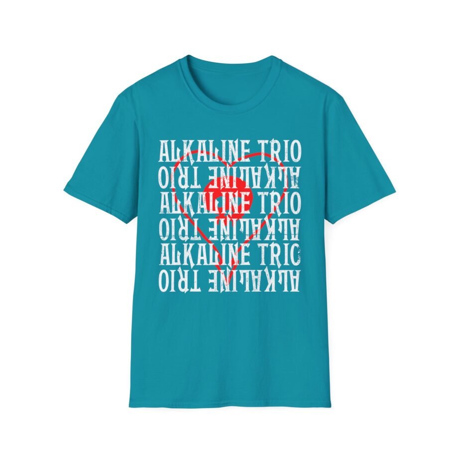 Alkaline Trio Heartskull Repeat Logo Unisex Softstyle T-Shirt