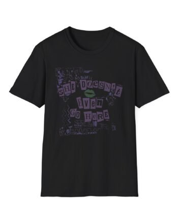 Mean Girls She Doesn't Even Go Here Unisex Softstyle T-Shirt